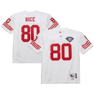 Delightful Jerry Rice San Francisco 49ers 1994 Authentic Throwback Retired Player Jersey - White