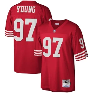 Exceptional Bryant Young San Francisco 49ers Legacy Replica Jersey - Scarlet