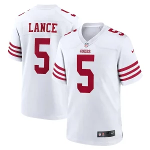 Finest Trey Lance San Francisco 49ers Nike Player Game Jersey - White