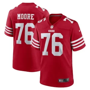 Finest Jaylon Moore San Francisco 49ers Nike Game Jersey - Scarlet