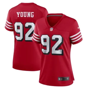 Finest Chase Young San Francisco 49ers Nike Women's Alternate Game Jersey - Scarlet