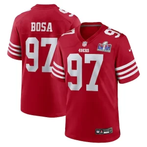 Fantastic Nick Bosa San Francisco 49ers Nike Super Bowl LVIII Game Jersey - Scarlet