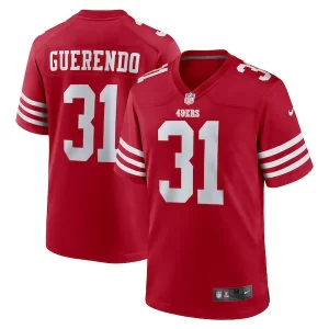 Impressive Isaac Guerendo San Francisco 49ers Nike Game Jersey - Scarlet