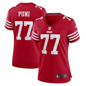 High - quality Dominick Puni San Francisco 49ers Nike Women's Team Game Jersey - Scarlet