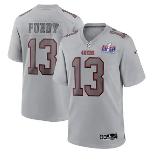 Delightful Brock Purdy San Francisco 49ers Nike Super Bowl LVIII Atmosphere Fashion Game Jersey - Gray