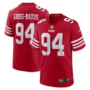 Outstanding Yetur Gross-Matos San Francisco 49ers Nike Team Game Jersey - Scarlet