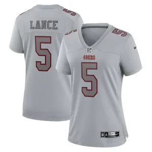 Delightful Trey Lance San Francisco 49ers Nike Women's Atmosphere Fashion Game Jersey - Gray