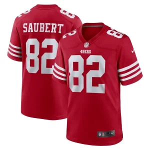 Delightful Eric Saubert San Francisco 49ers Nike Team Game Jersey - Scarlet