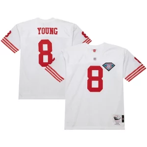 High - quality Steve Young San Francisco 49ers 1994 Authentic Throwback Retired Player Jersey - White