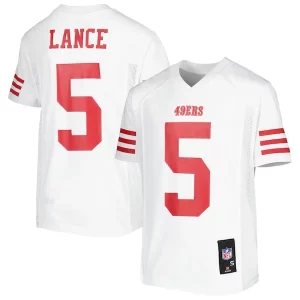 Exceptional Trey Lance San Francisco 49ers Youth Team Replica Player Jersey - White