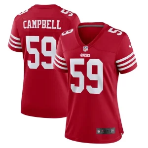 Exceptional De'Vondre Campbell San Francisco 49ers Nike Women's Team Game Jersey - Scarlet