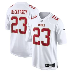 Finest Christian McCaffrey San Francisco 49ers Nike Fashion Game Jersey - Tundra White