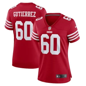 Finest Sebastian Gutierrez San Francisco 49ers Nike Women's Team Game Jersey - Scarlet