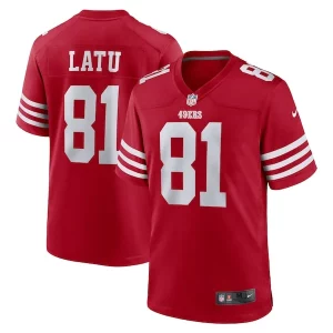 Superb Cameron Latu San Francisco 49ers Nike Team Game Jersey - Scarlet