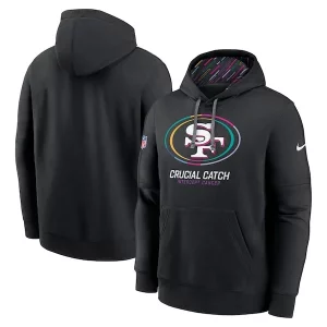 Premium San Francisco 49ers Nike 2024 NFL Crucial Catch Club Pullover Hoodie - Black