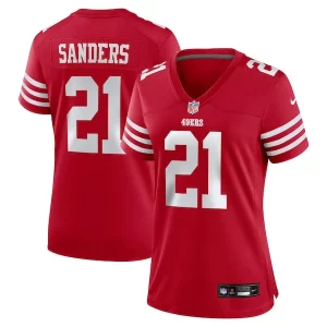 Amazing Deion Sanders San Francisco 49ers Nike Women's Retired Player Game Jersey - Scarlet
