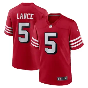 Premium Trey Lance San Francisco 49ers Nike Alternate Game Jersey - Scarlet