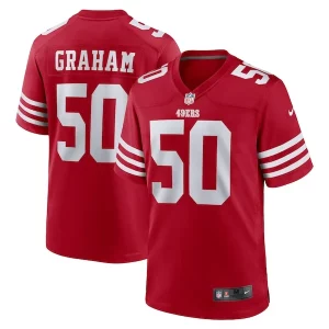 Amazing Jalen Graham San Francisco 49ers Nike Team Game Jersey - Scarlet