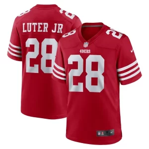 High - quality Darrell Luter Jr. San Francisco 49ers Nike Game Jersey - Scarlet