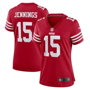 Finest Jauan Jennings San Francisco 49ers Nike Women's Game Jersey - Scarlet