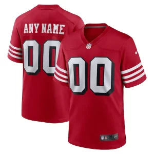 Exceptional San Francisco 49ers Nike Alternate Custom Game Jersey - Scarlet