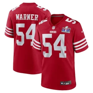 Fantastic Fred Warner San Francisco 49ers Nike Super Bowl LVIII Game Jersey - Scarlet