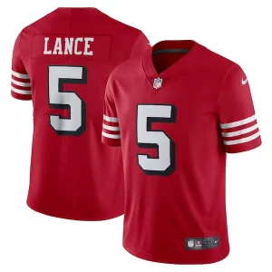 Outstanding Trey Lance San Francisco 49ers Nike Alternate Vapor Limited Jersey - Scarlet