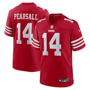 Impressive Ricky Pearsall San Francisco 49ers Nike 2024 NFL Draft First Round Pick Player Game Jersey - Scarlet