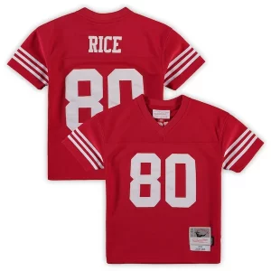 Superb Jerry Rice San Francisco 49ers Preschool 1990 Retired Player Legacy Jersey - Scarlet