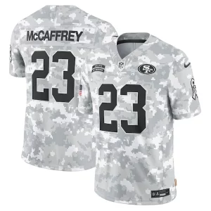 Amazing Christian McCaffrey San Francisco 49ers Nike 2024 Salute to Service Limited Jersey - Arctic Camo