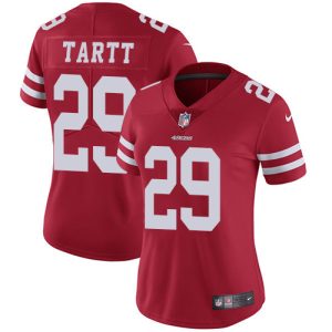 High - quality 49ers #29 Jaquiski Tartt Red Team Color Women's Stitched NFL Vapor Untouchable Limited Jersey