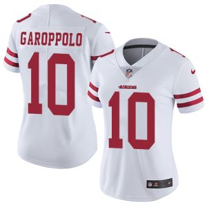 Outstanding 49ers #10 Jimmy Garoppolo White Women's Stitched NFL Vapor Untouchable Limited Jersey