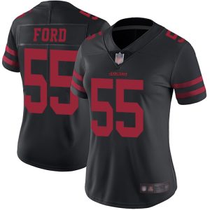 Outstanding 49ers #55 Dee Ford Black Alternate Women's Stitched NFL Vapor Untouchable Limited Jersey