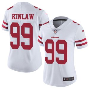 Delightful 49ers #99 Javon Kinlaw White Women's Stitched NFL Vapor Untouchable Limited Jersey