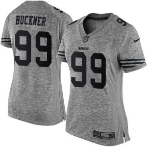 Amazing 49ers #99 DeForest Buckner Gray Women's Stitched NFL Limited Gridiron Gray Jersey