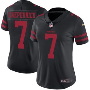 Impressive 49ers #7 Colin Kaepernick Black Alternate Women's Stitched NFL Vapor Untouchable Limited Jersey