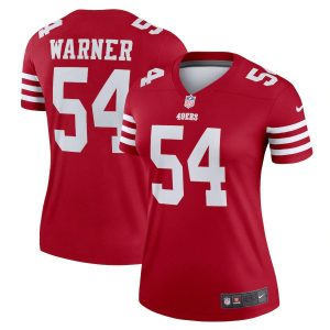 Fantastic San Francisco 49ers #54 Fred Warner Scarlet Women's 2022-23 NFL Legend Jersey