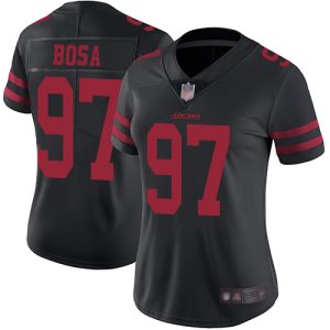 Delightful 49ers #97 Nick Bosa Black Alternate Women's Stitched NFL Vapor Untouchable Limited Jersey