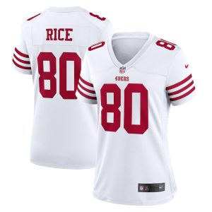 High - quality San Francisco 49ers #80 Jerry Rice White Women's 2022-23 NFL Game Jersey