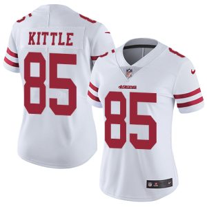Fantastic 49ers #85 George Kittle White Women's Stitched NFL Vapor Untouchable Limited Jersey