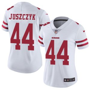 Delightful 49ers #44 Kyle Juszczyk White Women's Stitched NFL Vapor Untouchable Limited Jersey