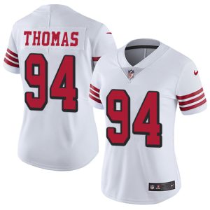 Amazing 49ers #94 Solomon Thomas White Rush Women's Stitched NFL Vapor Untouchable Limited Jersey