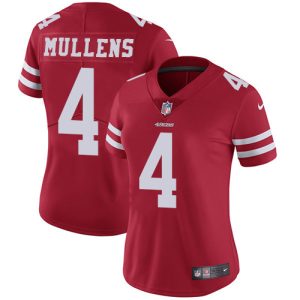 Delightful 49ers #4 Nick Mullens Red Team Color Women's Stitched NFL Vapor Untouchable Limited Jersey