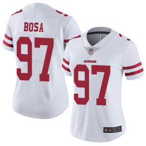 Exceptional 49ers #97 Nick Bosa White Women's Stitched NFL Vapor Untouchable Limited Jersey