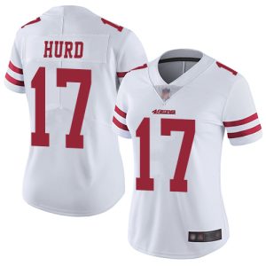 Outstanding 49ers #17 Jalen Hurd White Women's Stitched NFL Vapor Untouchable Limited Jersey