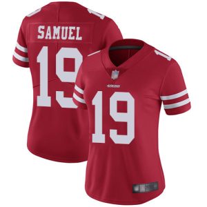 Amazing 49ers #19 Deebo Samuel Red Team Color Women's Stitched NFL Vapor Untouchable Limited Jersey