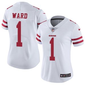 Impressive 49ers #1 Jimmie Ward White Women's Stitched NFL Vapor Untouchable Limited Jersey
