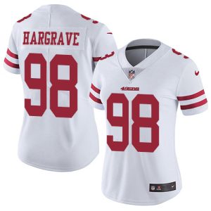 Amazing 49ers #98 Javon Hargrave White Women's Stitched NFL Vapor Untouchable Limited Jersey