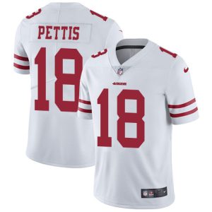 Superb 49ers #18 Dante Pettis White Youth Stitched NFL Vapor Untouchable Limited Jersey