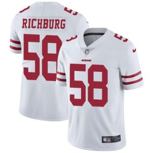 Premium 49ers #58 Weston Richburg White Youth Stitched NFL Vapor Untouchable Limited Jersey